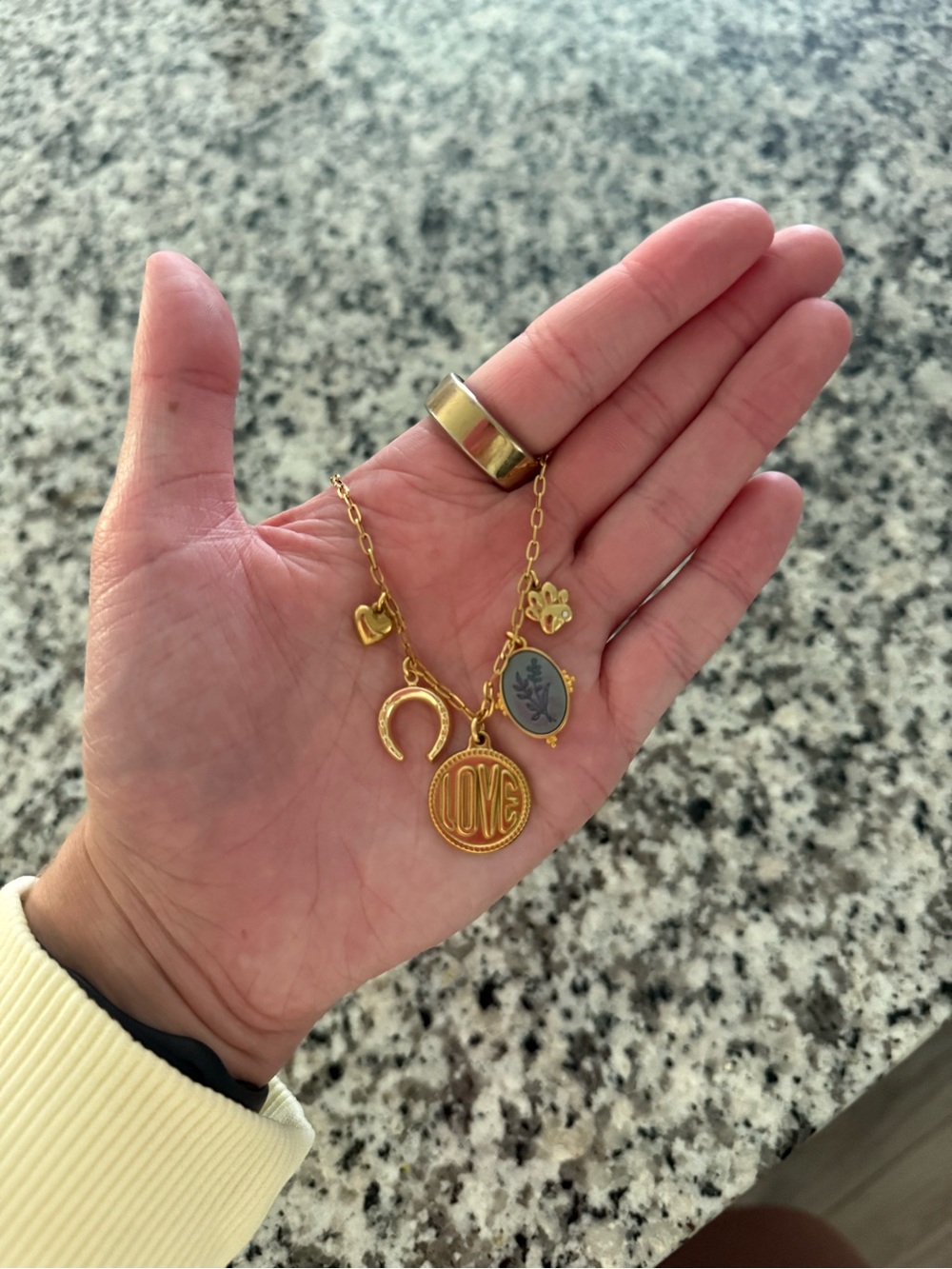 Gold-Tone Charm Necklace